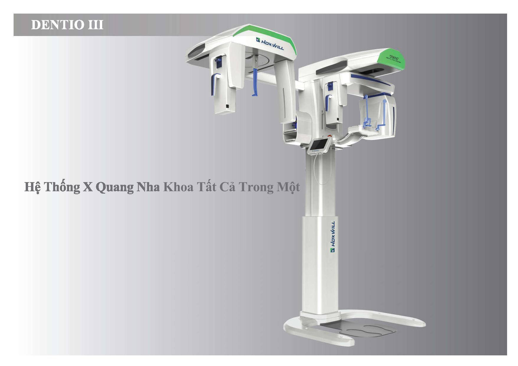 Máy X quang kỹ thuật số toàn hàm và hộp sọ DENTIO III